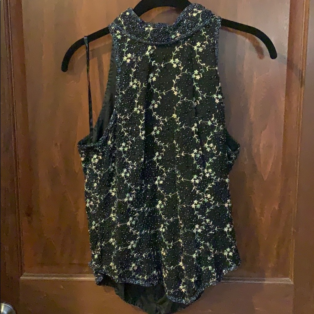 Papell Boutique beaded blouse